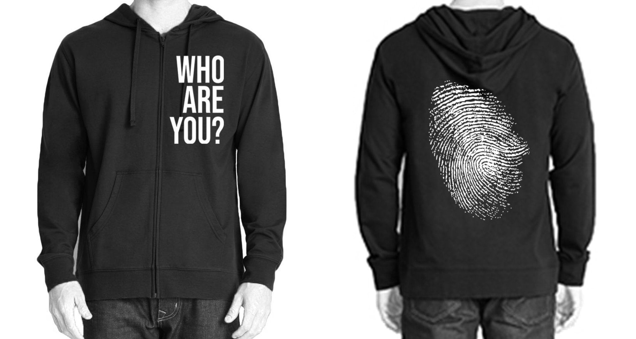 Who Are You? Zip-Up Hoodie